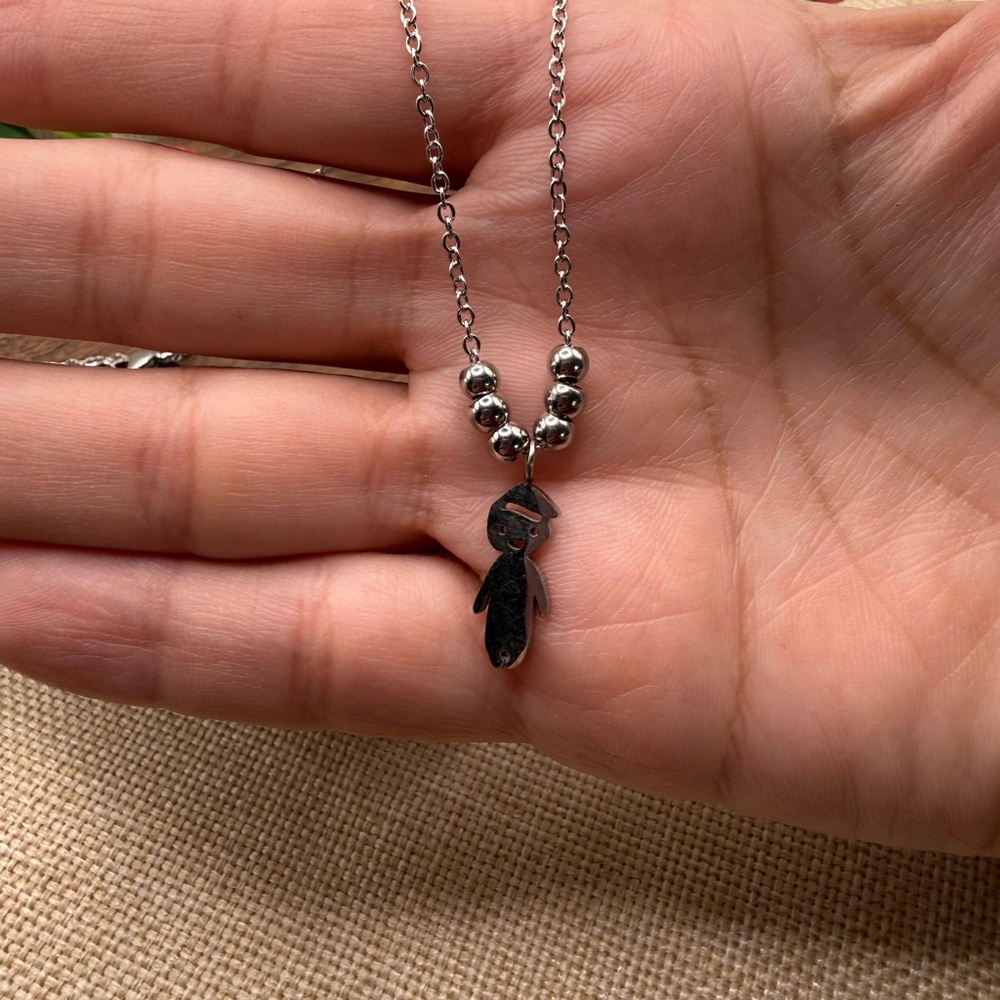 Boy 👦🏼 Elegant Silver Pendant Necklace steel 316l